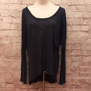 Blue Life Teal Green Long Sleeve Tee with Pocket